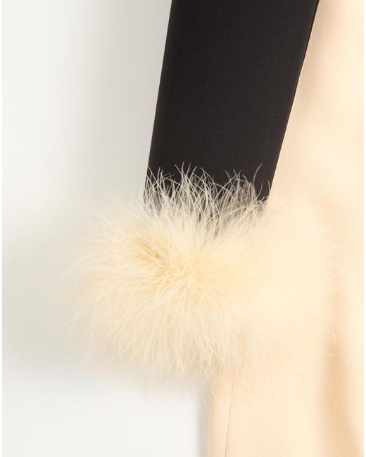 Valentino Black Cady Couture Long Dress With Feathers