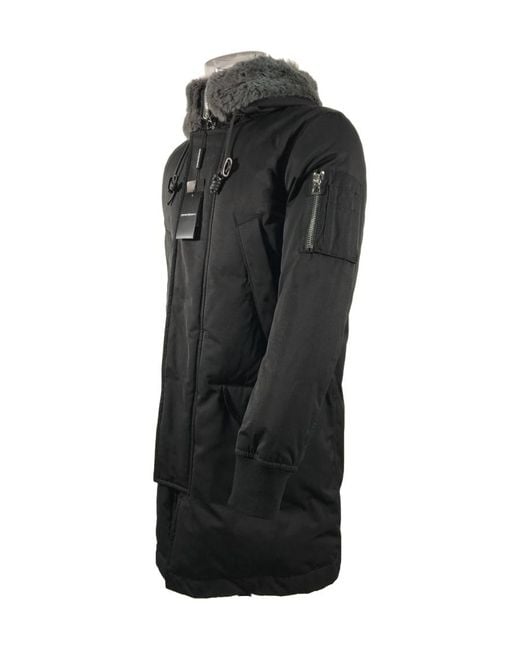 Emporio Armani Gray Logo Down Jacket for men