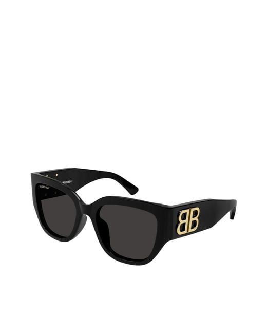 Balenciaga Black Eyewear Square Frame Sunglasses