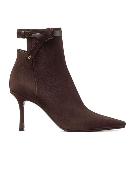 Jimmy Choo Brown Camie 85 Ankle Boots