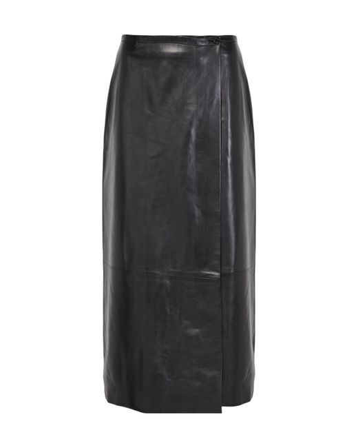 Khaite Black Midi Skirt