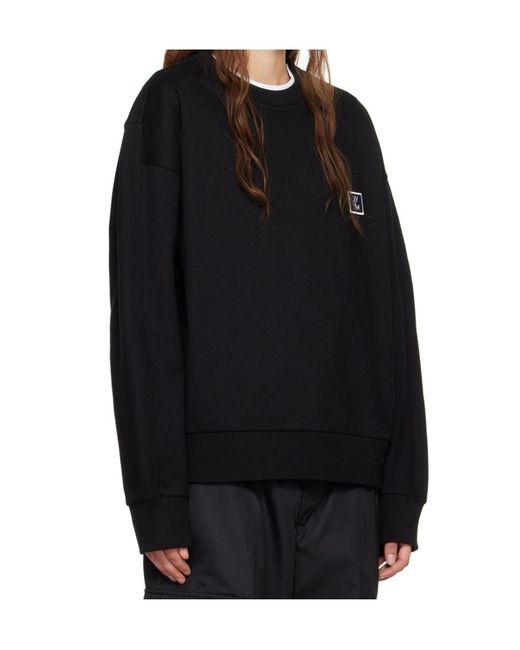 Wooyoungmi Black Patch Sweatshirt