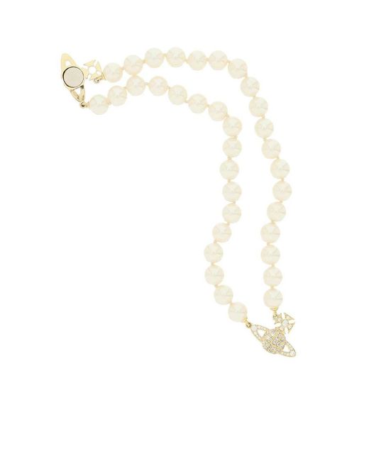 Vivienne Westwood White Logo Bracelet