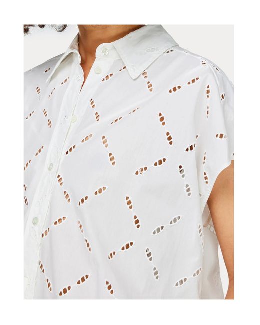 Semicouture White Short Sleeve Shirt