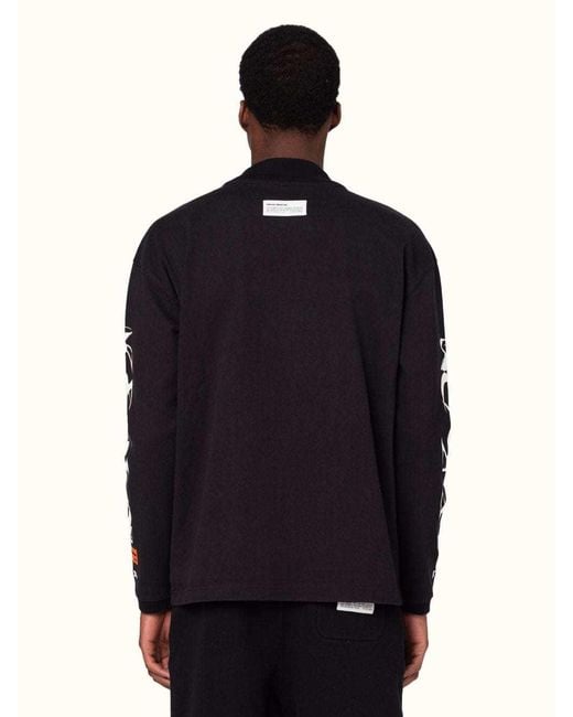 Heron Preston Black Long-Sleeved Sweater for men