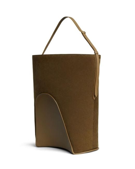 Alaïa Brown Alaïa Hip Large Bucket Bag