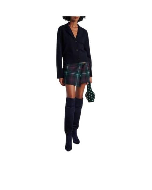 Gianvito Rossi Blue Suede Knee-High Boots