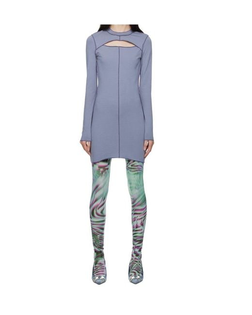 DIESEL Green Cut-Out Midi Dress