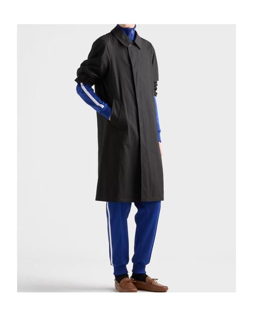 Prada Black Cotton Coat for men