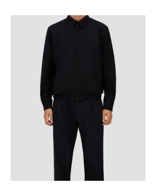 Herno Blue Zip-Up Coat for men