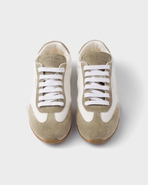 Prada Multicolor Suede Leather Sneakers