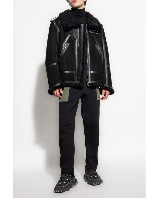 Alexander McQueen Black Logo Printed Straight-Leg Track Pants for men