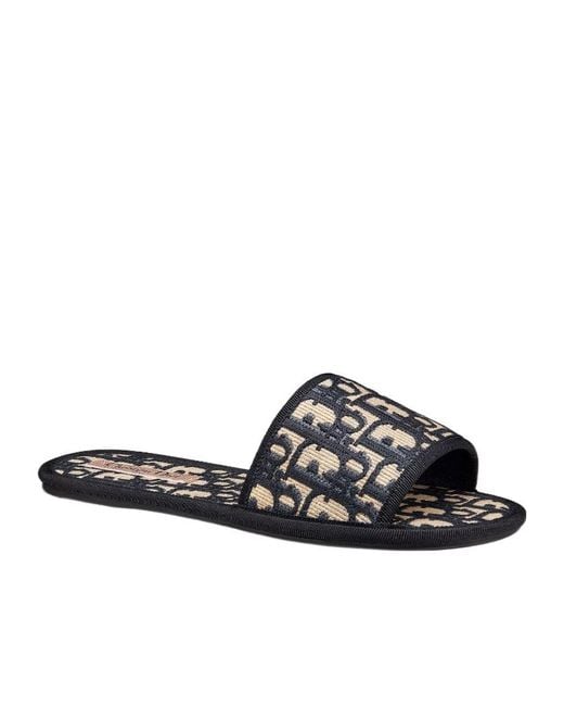 Dior White Chez Moi Embroidered Sandals