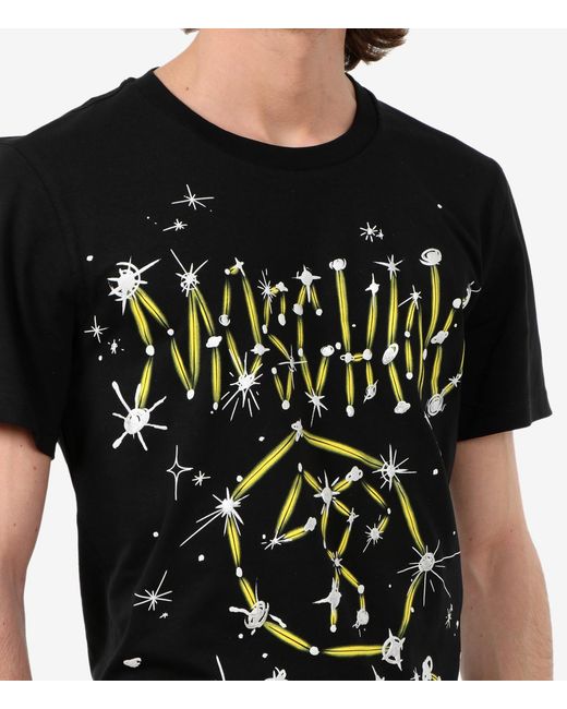 Moschino Black Logo Printed T-Shirt for men