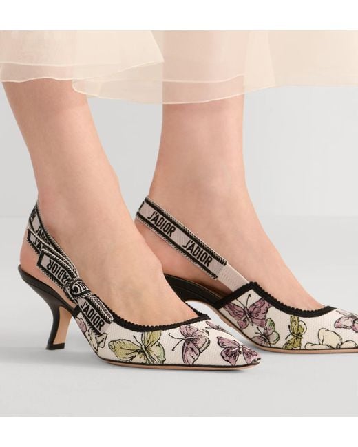 Dior Metallic J'A Slingback Pump