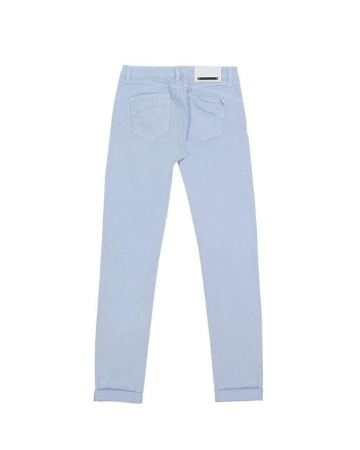 Sportmax Blue Logo Details Jeans
