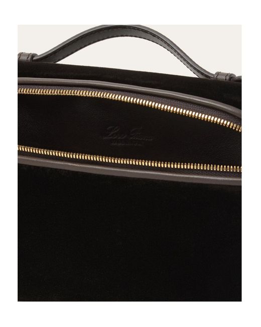 Loro Piana Black Extra Pocket L19 Shoulder Bag