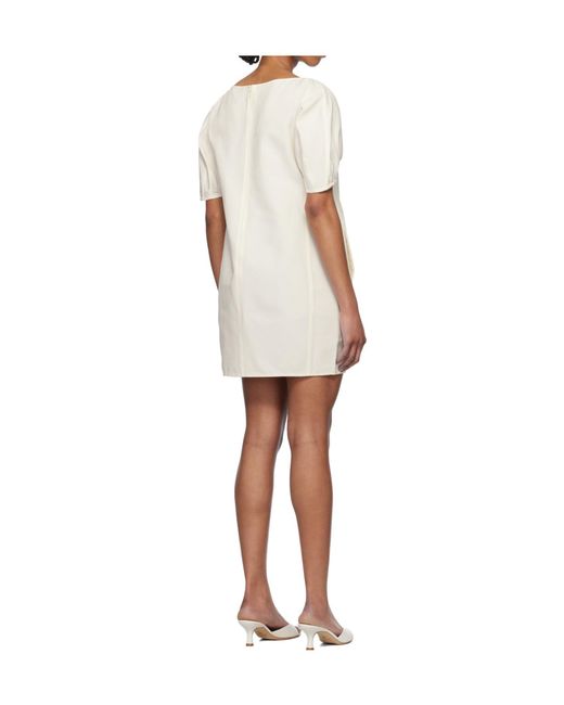 Staud White Didi Mini Dress