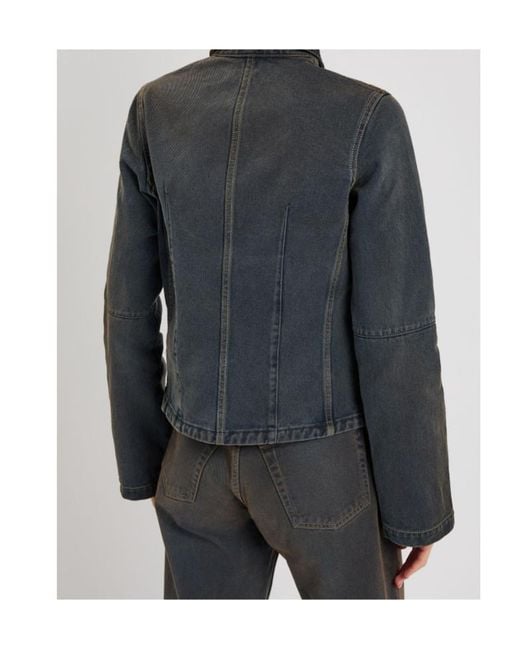 Our Legacy Black Union Darted Denim Jacket