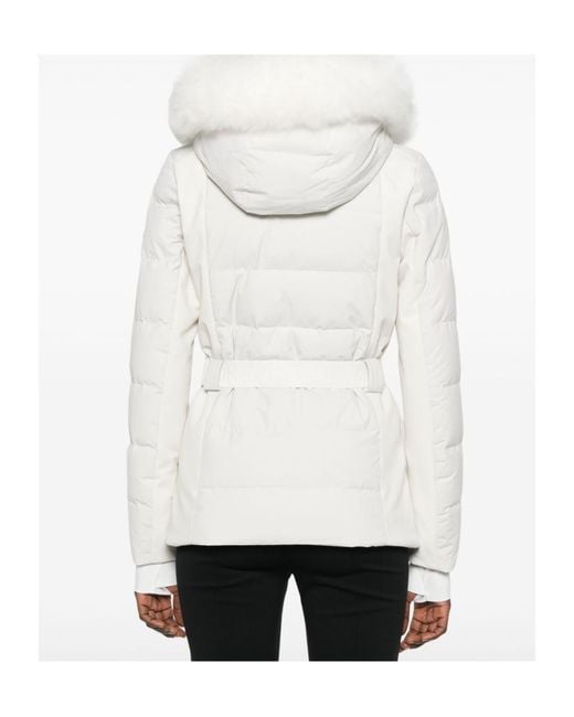Yves Salomon White Long Sleeve Jacket