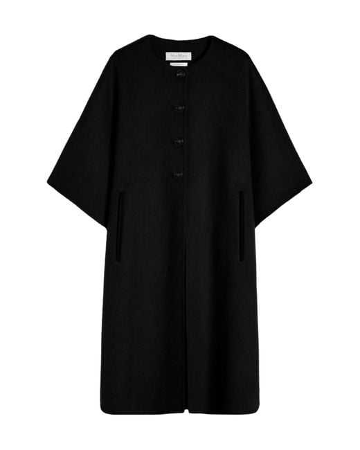 Max Mara Black Long Cape