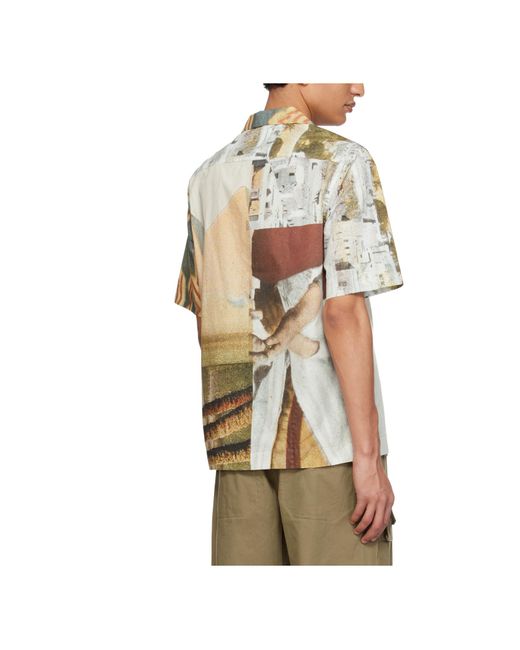 Paul Smith Natural Open Collar Shirt for men