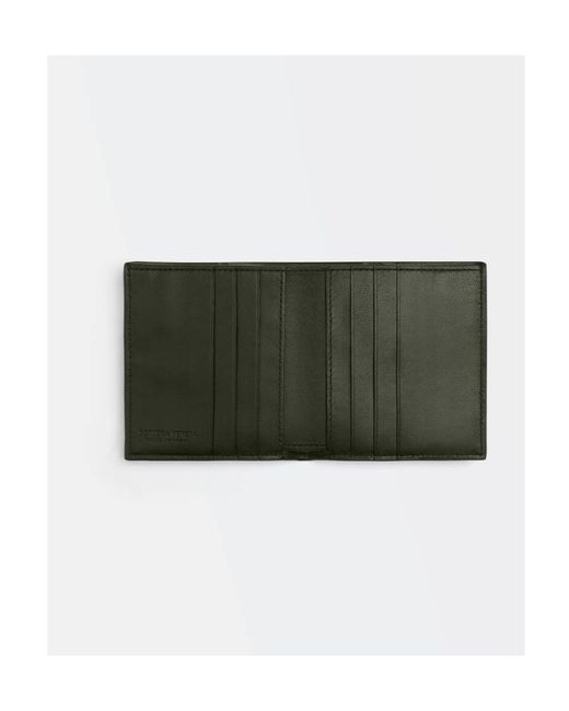 Bottega Veneta Green Cassette Slim Bi-Fold Wallet for men
