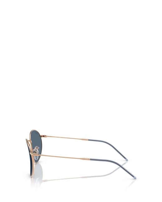 Ray-Ban Blue Round Reverse Sunglasses for men