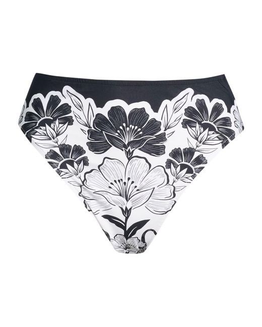 Farm Rio White Floral Bikini Bottoms