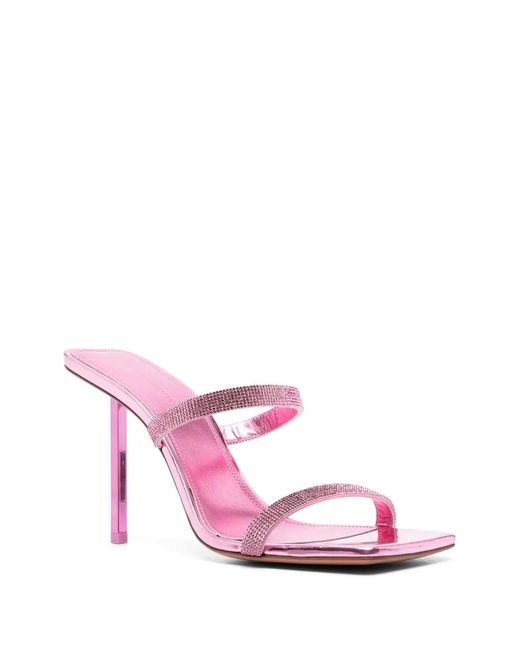 AMINA MUADDI Pink 100Mm Rih Sandals