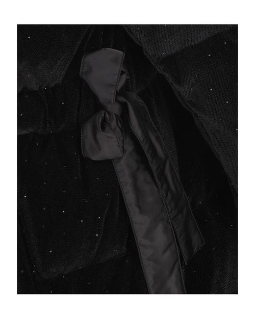 Herno Black Long-Sleeved Padded Cotton Coat