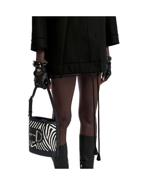 Gucci Black Drawstring Short Car Coat