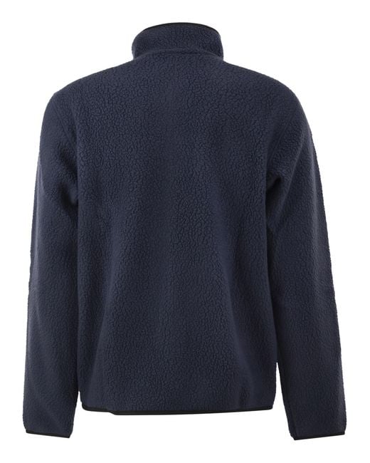 Patagonia Blue Zip-Up Fleece Jacket for men