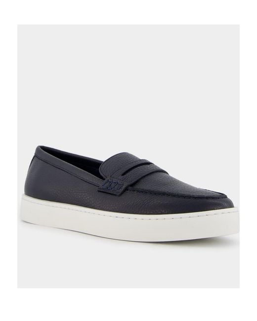 Manolo Blahnik Blue Round Head Loafer Shoes