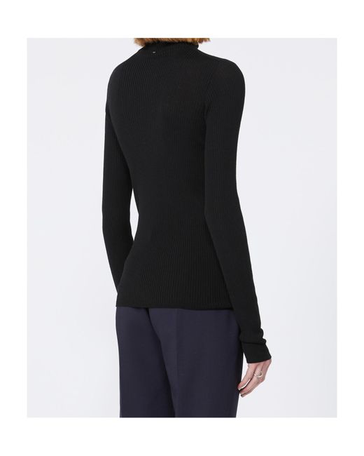 Sportmax Black Niagara Turtleneck Knitted Jumper