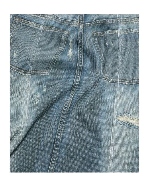 Acne Blue Denim Midi Skirt