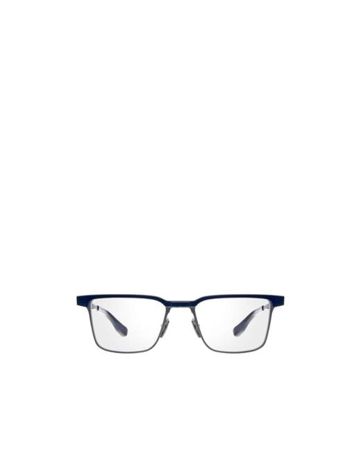 Dita Eyewear White Senator Three Square Frame Glasses for men