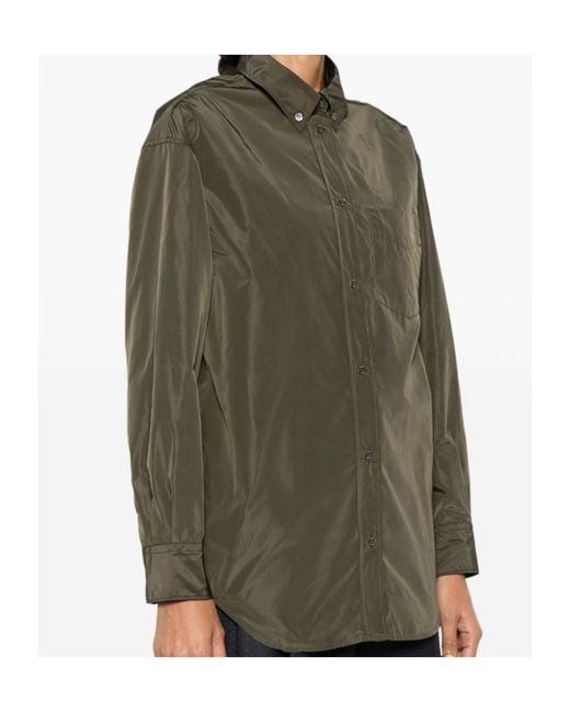 Aspesi Green Taffeta Shirt