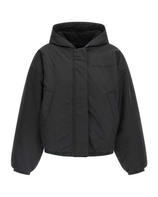 Canada Goose Black Alberni Reversible Bomber Jacket