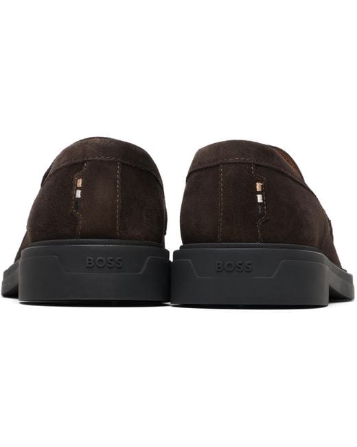 Boss Black Penny-Strap Loafers for men