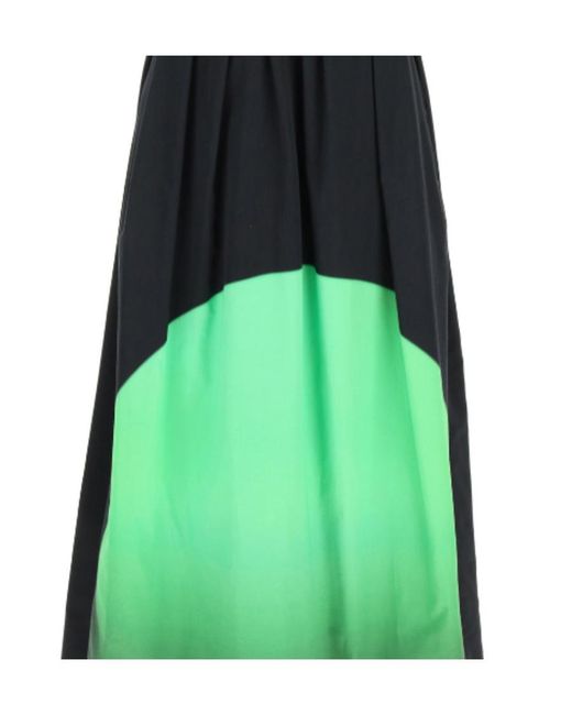 Dries Van Noten Green Color Matching Dress