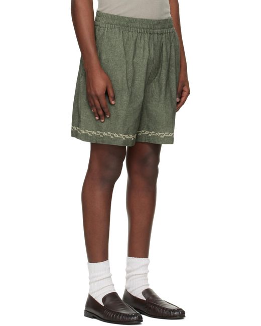 Isabel Marant Green Zilan Shorts for men