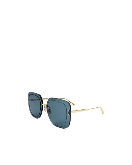 Dior Blue Rimless Sunglasses