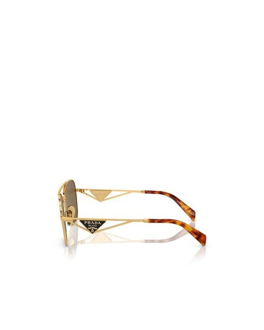 Prada Green Eyewear Aviator Sunglasses