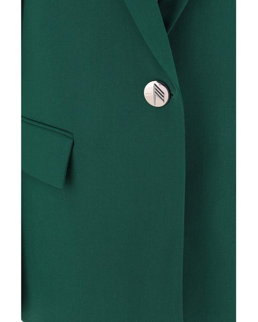 The Attico Green The Single-Breasted Blazer