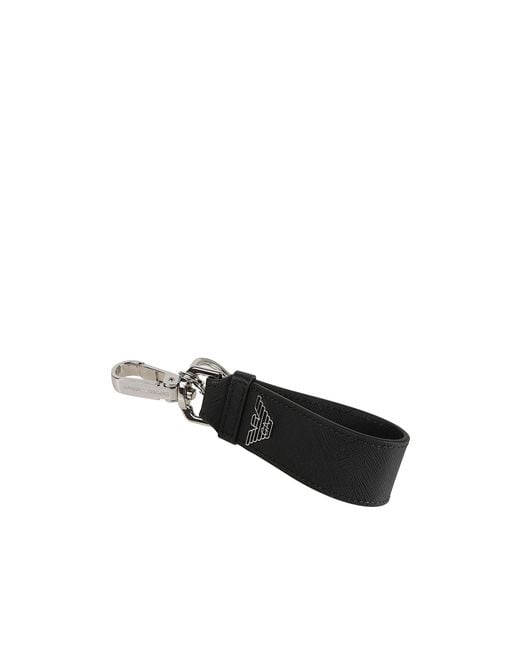 Emporio Armani Metallic Logo-Plaque Cardholder And Keyring Set for men
