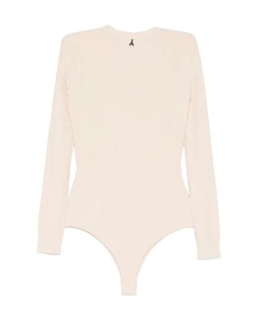 Patrizia Pepe White Button-Fastening Bodysuit