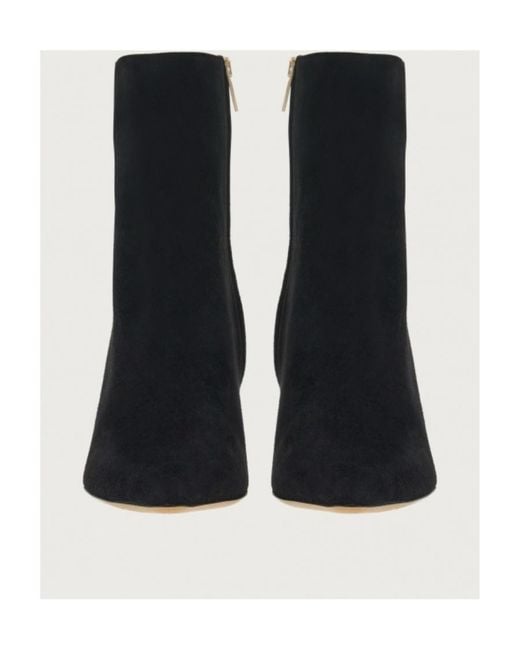 Ferragamo Black 70Mm Pointed Toe Boots