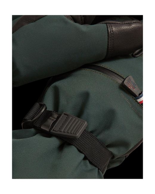 Moncler Green Padded Gloves for men