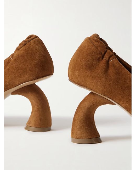 Dries Van Noten Brown Slip-On High Heels